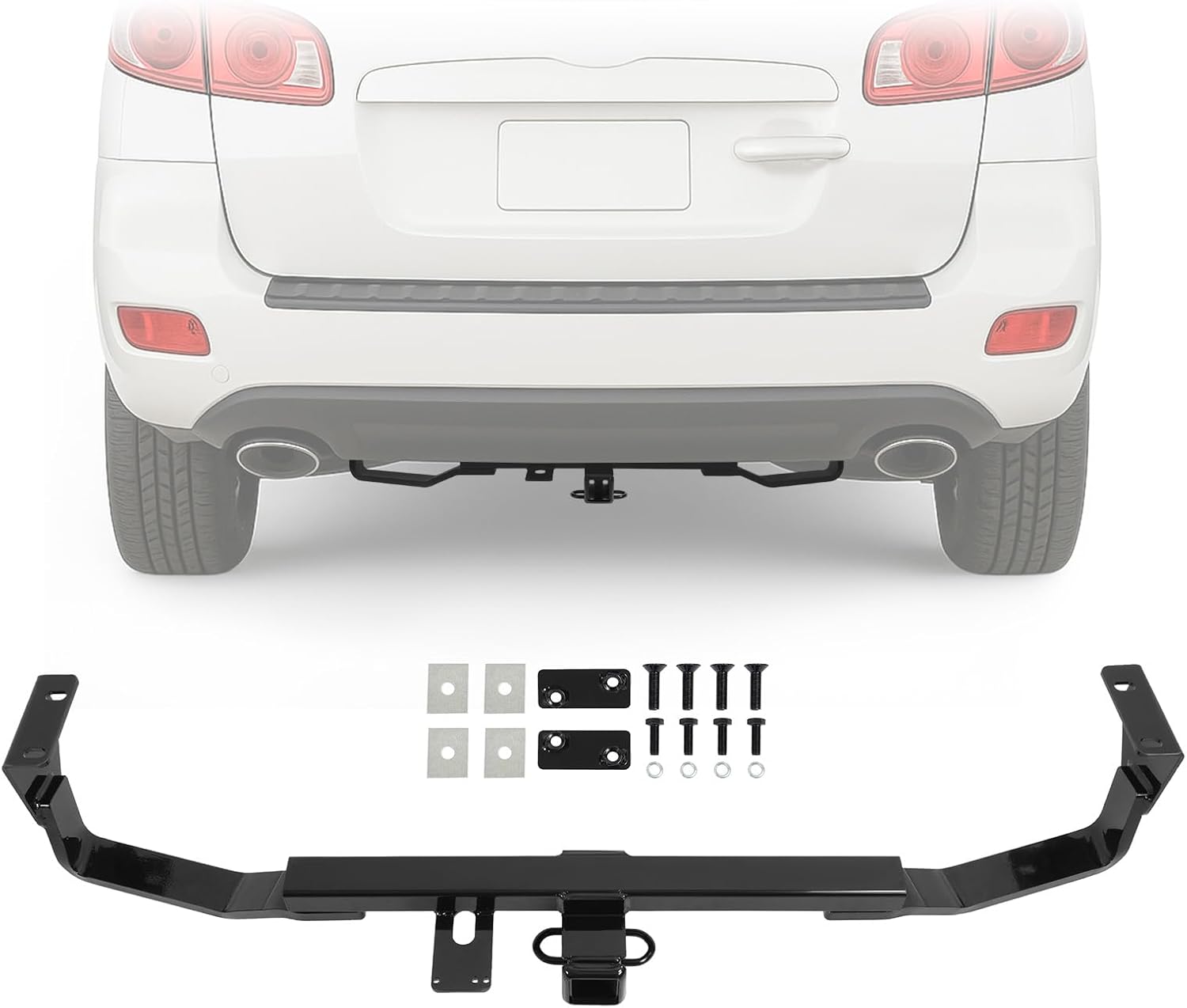 Class 3 Trailer Tow Hitch, 2 Inch Receiver Compatible with 2007-2009 Hyundai Santa Fe
