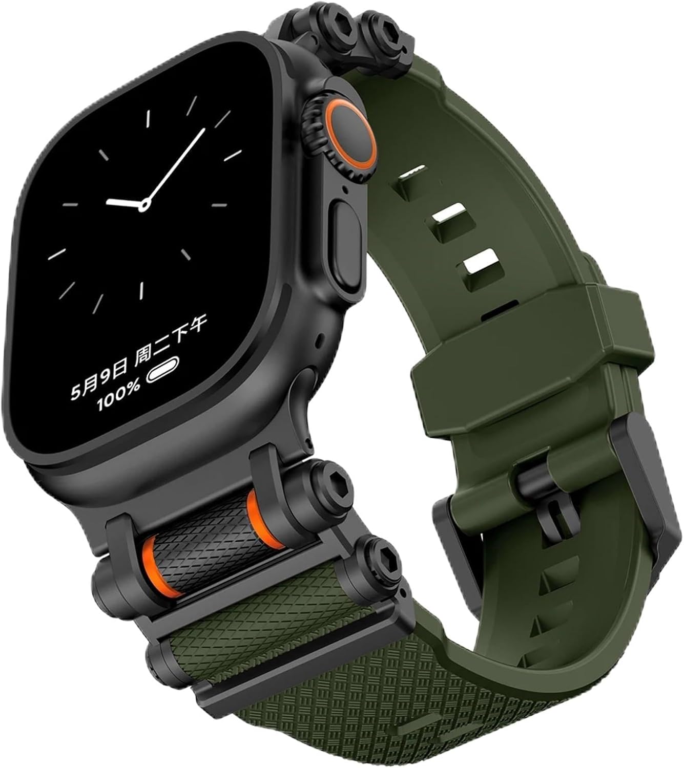 Luxury Silicone Band for Watch Ultra 2 49mm 46mm 45mm 44mm 42mm Strap for IWatch Series 10 9 8 7 SE 6 5 TPU Sport Bracelet