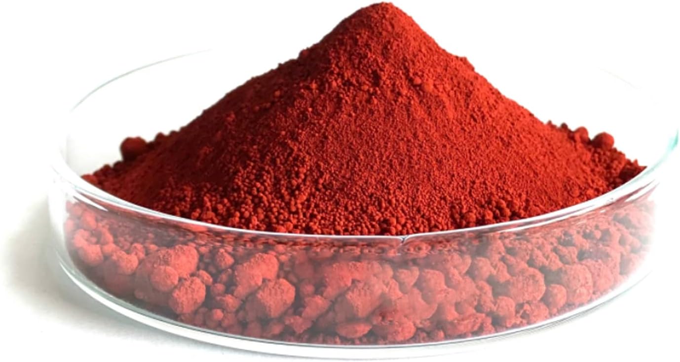 T-MILES Red Iron Oxide, 1kg Red Iron Oxide Mineral Pigment,Pigments for Artistic and Decorative Painting, Concrete, Clay, Lime, Plaster, Masonry and Paint Products