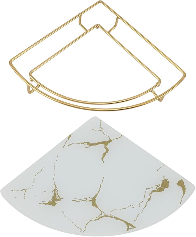 Bandeja de almacenamiento para baño Fabater, blanco, 30 cm miniatura 4