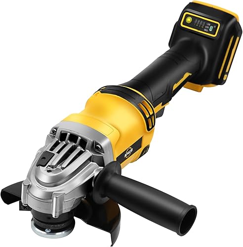 Amoladora angular inalámbrica compatible con batería DEWALT de 20 V máximo, 4-12 pulgadas, motor sin escobillas de 11000 RPM para cortar, moler,