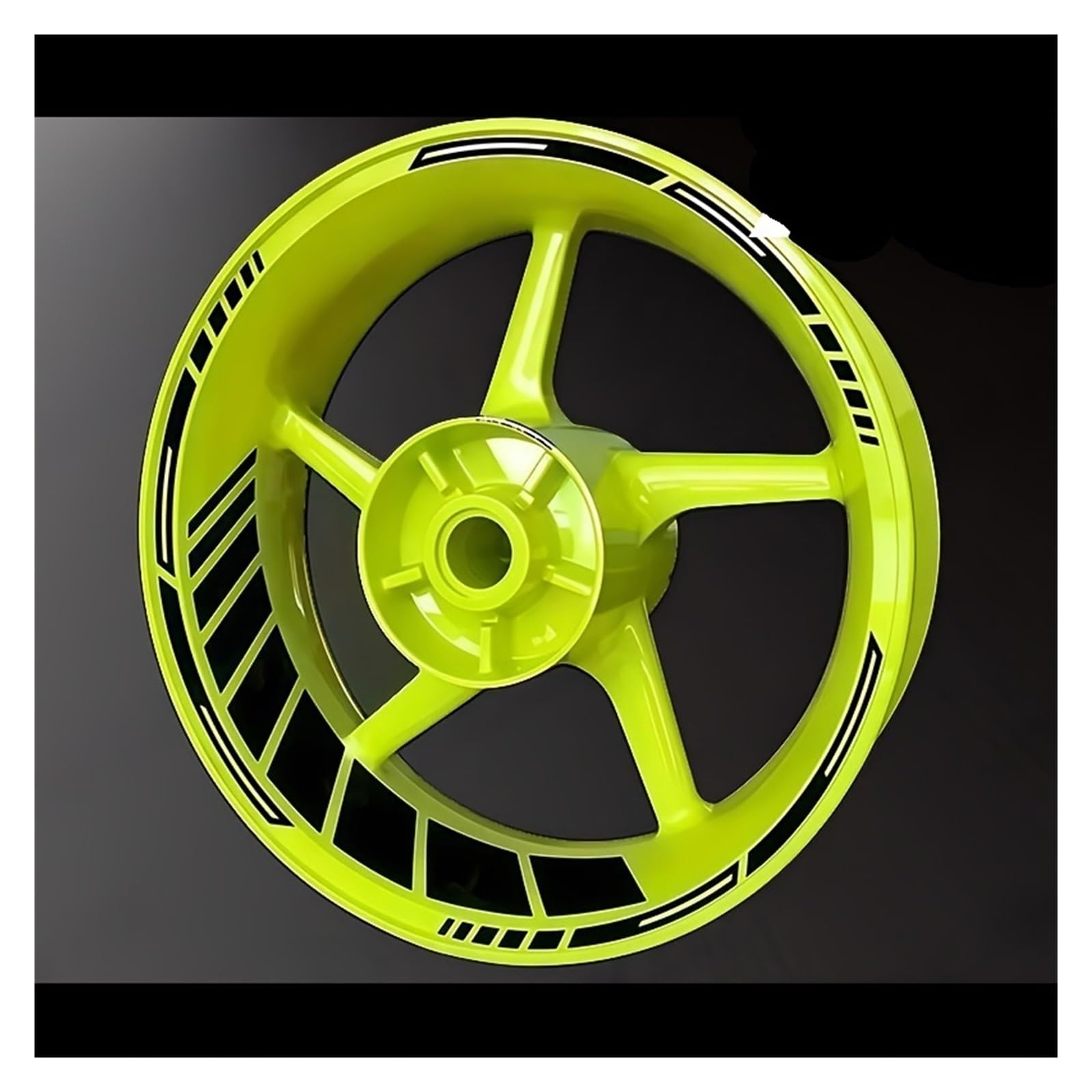 Reflective Sticker 16pcs/Sheet for 17in Motorcycle Hub Stickers Waterproof DIY Scooter Wheel Rim Modification Self-Adhesive Decals