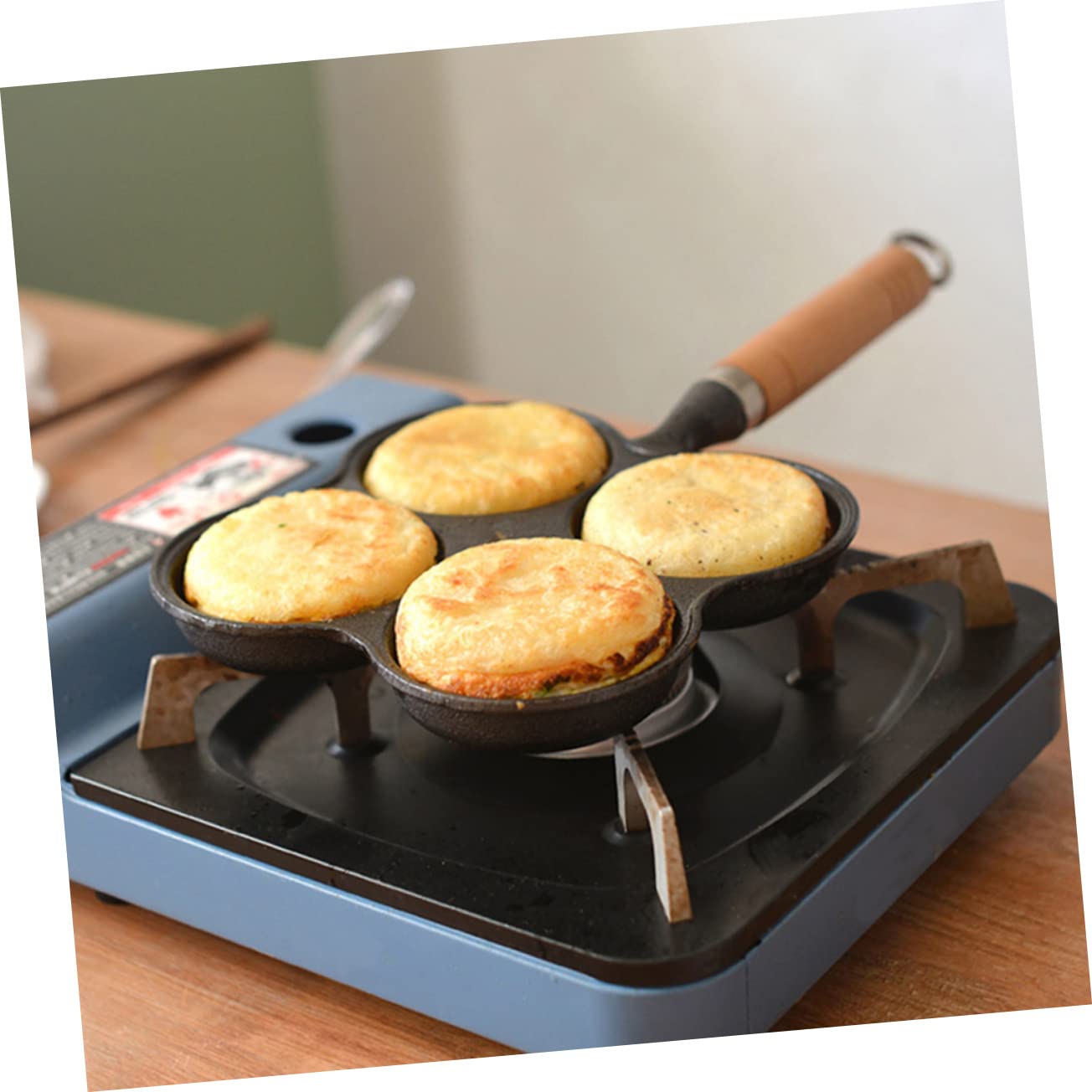 Alipis 1pezzi Padella Per Frittata Pentola Antiaderente Per Uova Design Scanalato Fondo Resistente All Usura Riscaldamento Uniforme
