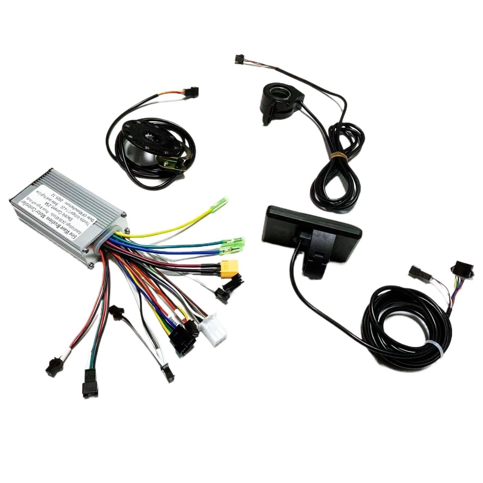 24V 36V 48V 350W 25A/30A Sinusoidalny kontroler silnika bezszczotkowego S866 kolorowy wyświetlacz LCD zestaw przepustnicy PAS do naprawy roweru elektrycznego