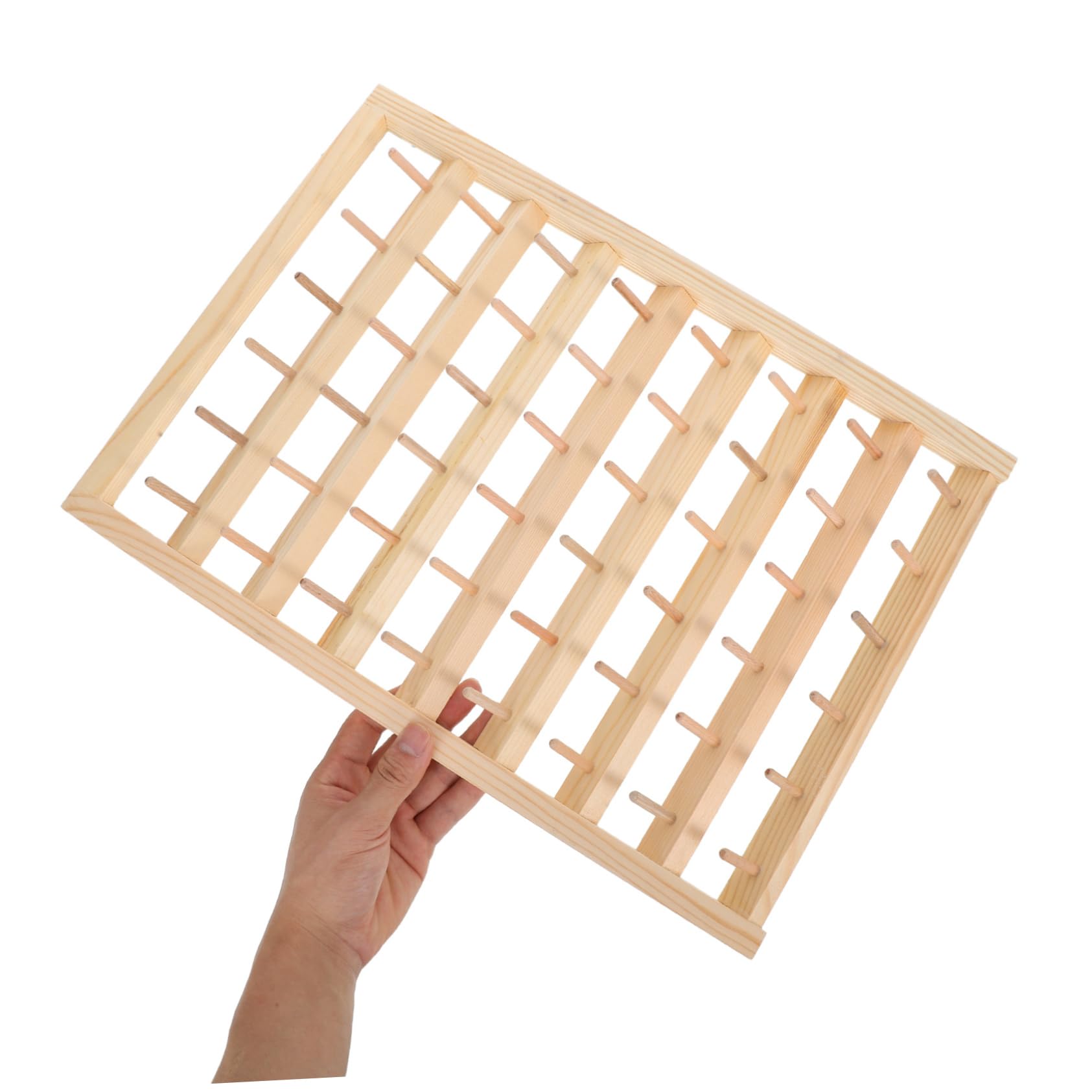 NUOBESTY Portacarretes De Madera Organizador De Carretes De Hilo Para Hilos De Coser Soporte Para Doméstico Para Almacenamiento De Cualquier Habitación