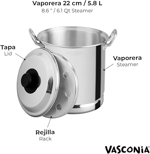 Miniatura 2 de Vasconia Vaporizador Tam de 8.6 pulgadas, grande, aluminio