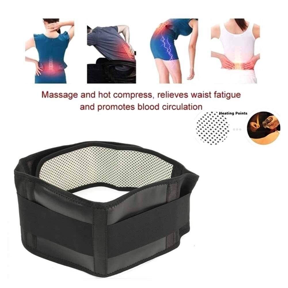 Tutore Lombare Vita Regolabile Tormalina Autoriscaldante Terapia Magnetica Cintura di Supporto for la Schiena Cintura Lombare Fascia for Massaggio Assistenza Sanitaria Uomo Donna,Supporto l