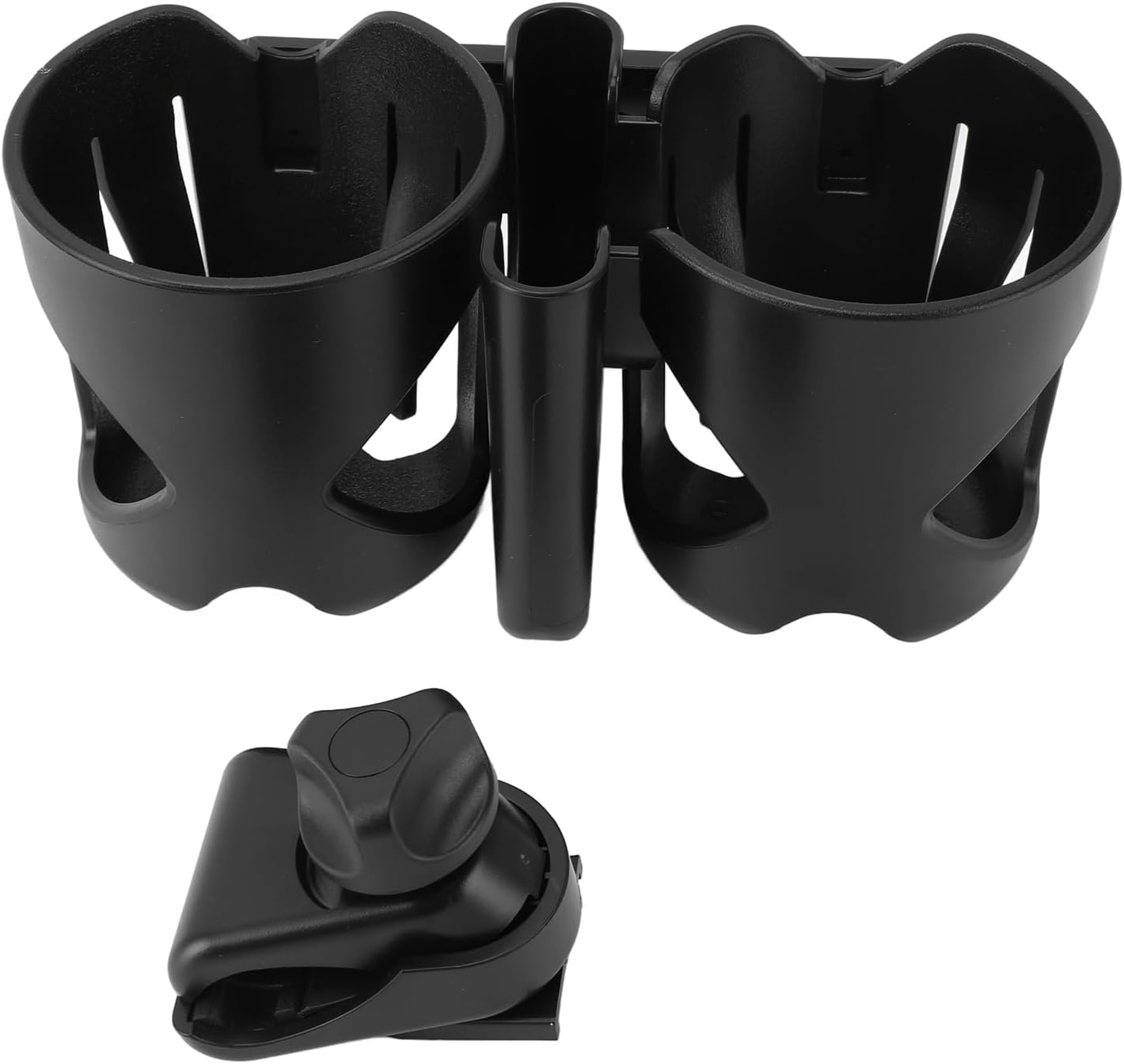 JTLB 3 in 1 Stroller Cup Holder Phone Holder Baby Bottle with Adjustable Secure Fit for Stroller Walker Shopping Cart