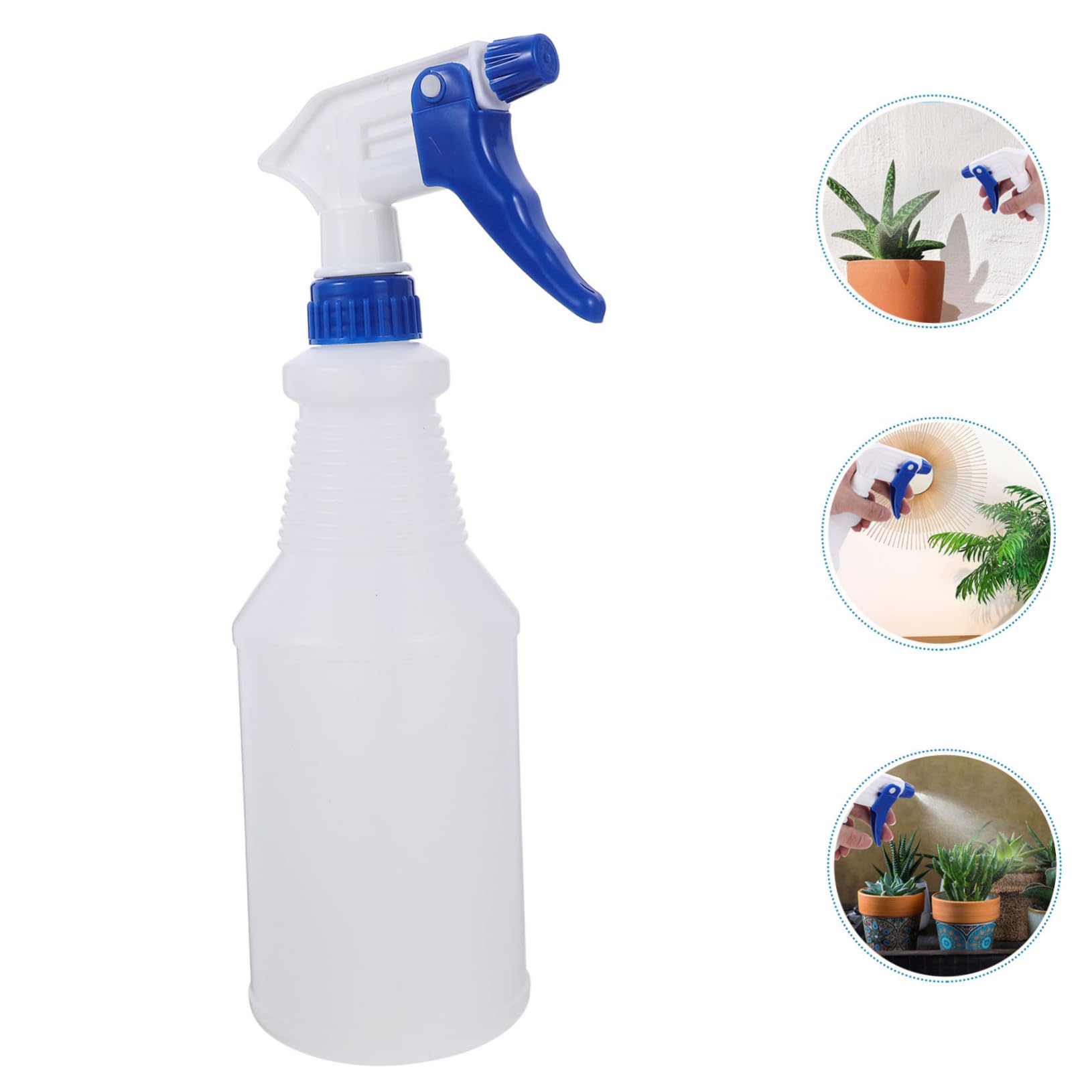 8pz Bottiglie Spray in Pe 750ml Portatili per Irrigazione e Styling Chioma, Bottiglie Spray Trasparenti per Cosmetici e Detergenti Colore Casuale