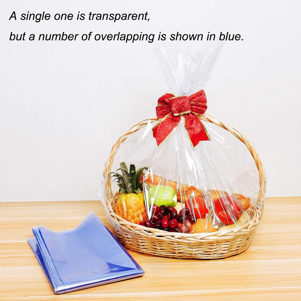 Extra Large Jumbo Shrink Wrap Bags Cellophane Bags for Christmas Baskets- 40 x 47 Inch Premium Quality Bags (10 pcs) : Everything Else