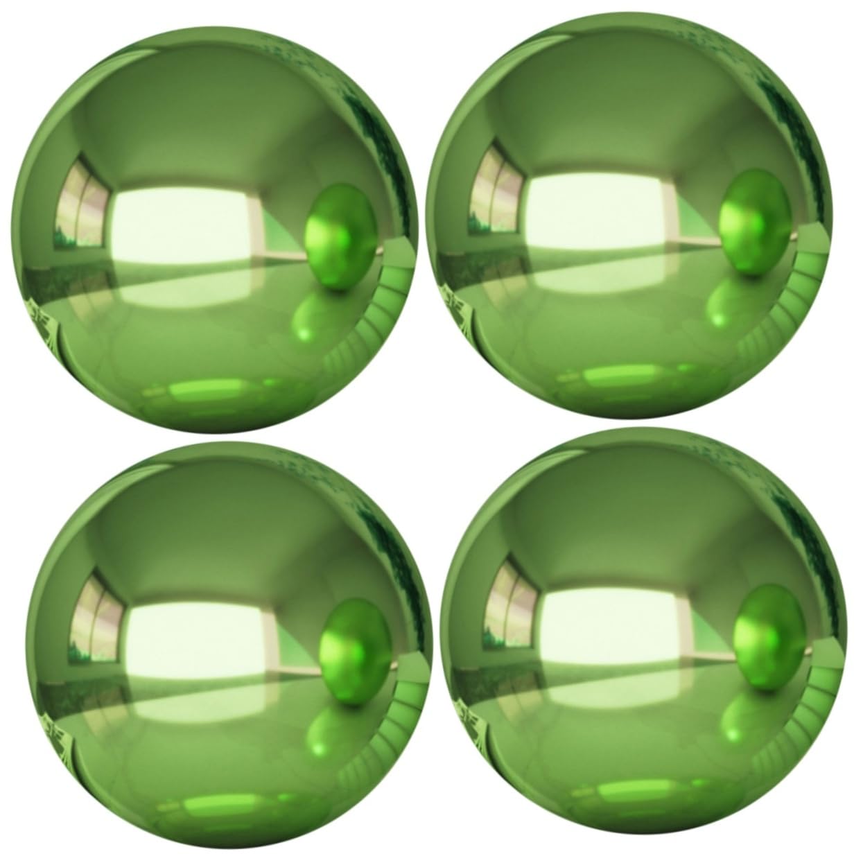 Sfera riflettente da giardino, 2 pezzi, decorazione che adorna il globo riflettente per l'osservazione esterna, sfera infrangibile, per specchi esterni, sfera da giardino, sfera lucidante in acciaio