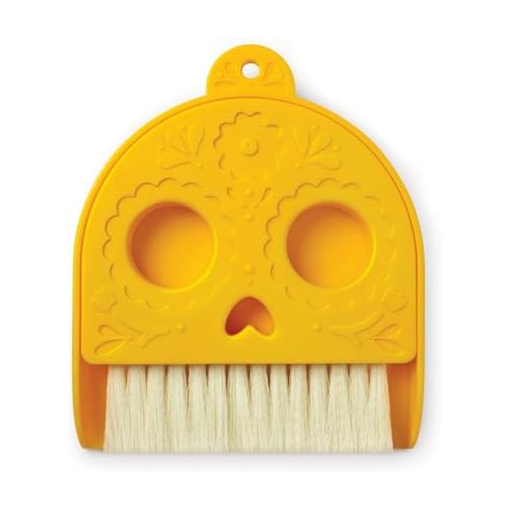 Genuine Fred Dead Pan Dustpan and Broom 4.8 x 6.4 inch Small Size Perfect for Countertops and Desks, Day of the Dead