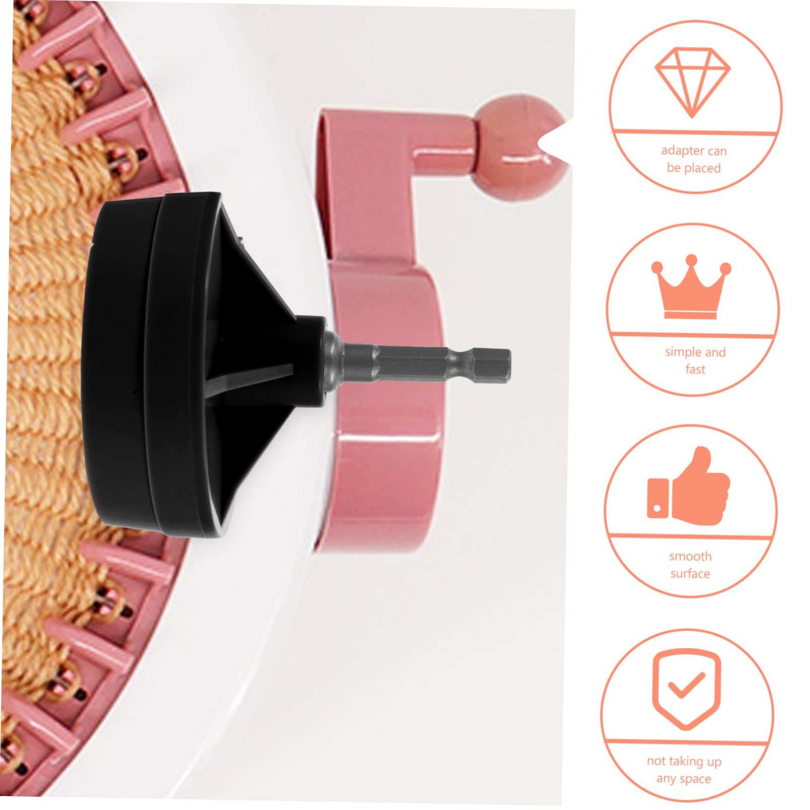 TEHAUX 5stücke Knitting Machine Adapter Pin-maschinen Robuster Handgriff Installieren Für Schnelle Strickprojekte Und -handarbeiten Kompatibel Mit Verschiedenen Strickmaschinen