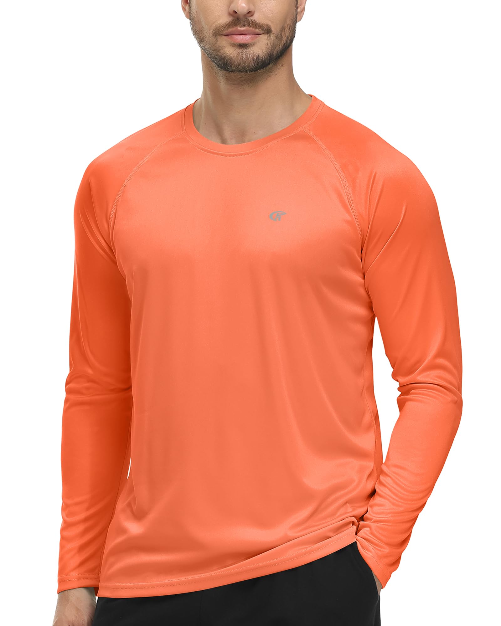 Tyhengta UV Shirt Herren Langarm UPF 50+ UV Schutz Shirt Atmungsaktiv Schnelltrocknend Rashguard Herren Schwimmshirt Leichtes Sonnenschutz Langarmshirt für Surfen Angeln Wandern Outdoor Sport