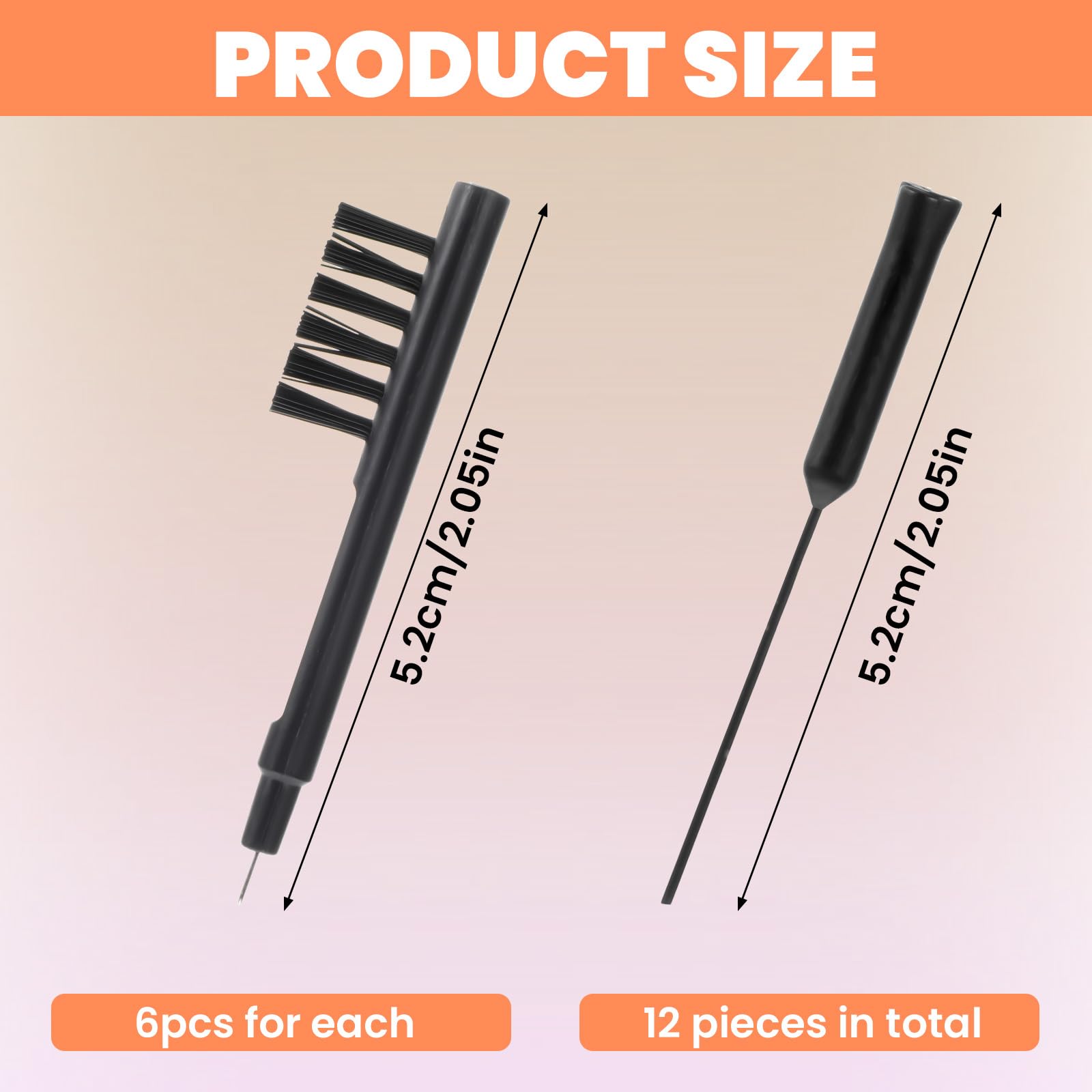 12 Pcs Hearing Aid Cleaning Tools Hearing Aid Tubes Cleaning Including Brush Short Vent Cleaner Multi-Functional Earbud Kit for Headphones Earplugs Mobile Phone Charging Holes