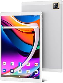 Android 11.0 Tablet 10 Inch Tablets with 4G RAM+ 64GB ROM, 13MP & 5 MP Camera, Quad Core, 6000mAh Battery, 128GB Expand Storage, Touchscreen, Bluetooth/GPS/FM/OTG/GMS/Google Certified (White)