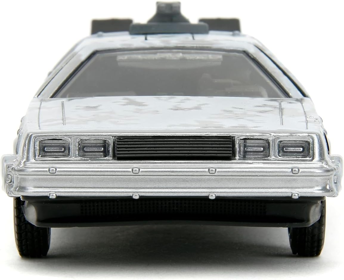 Jada Back to The Future 1:32 Time Machine Frost Die-Cast Car, Toys for Kids and Adults