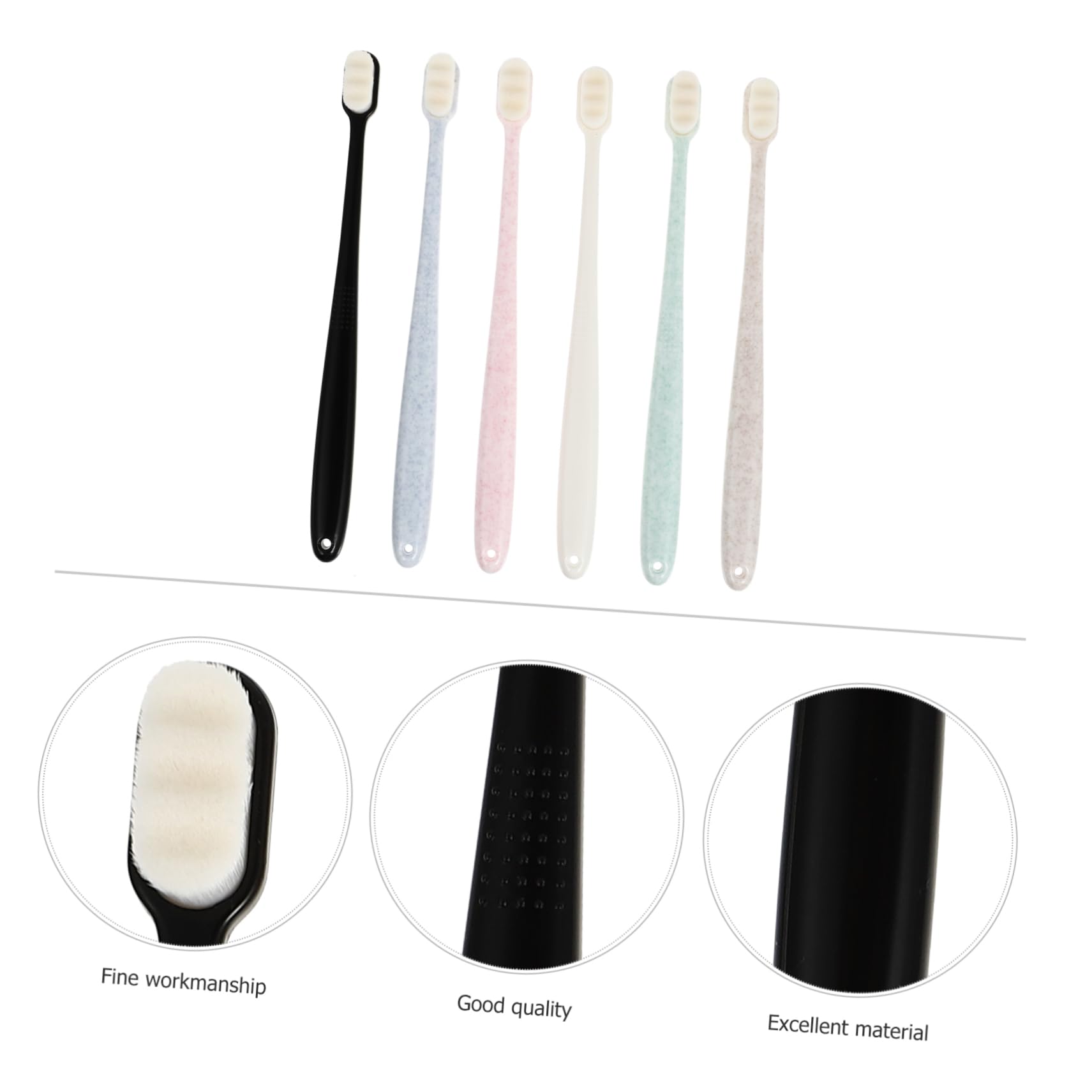 Healeved 12pezzi Spazzolini Da Denti Morbidi Per Adulti Design Ondulato Con Testa Piccola