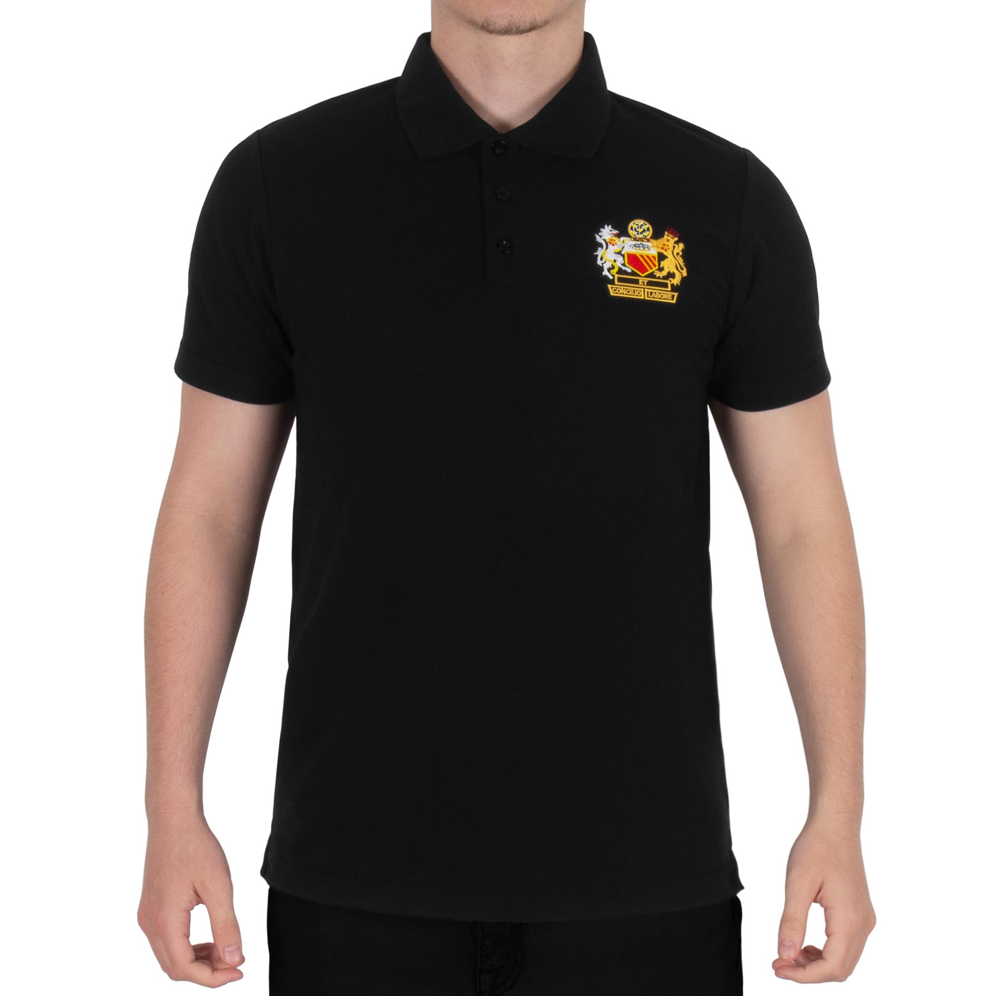 fan originals Manchester Crest Polo Shirt Black XXL