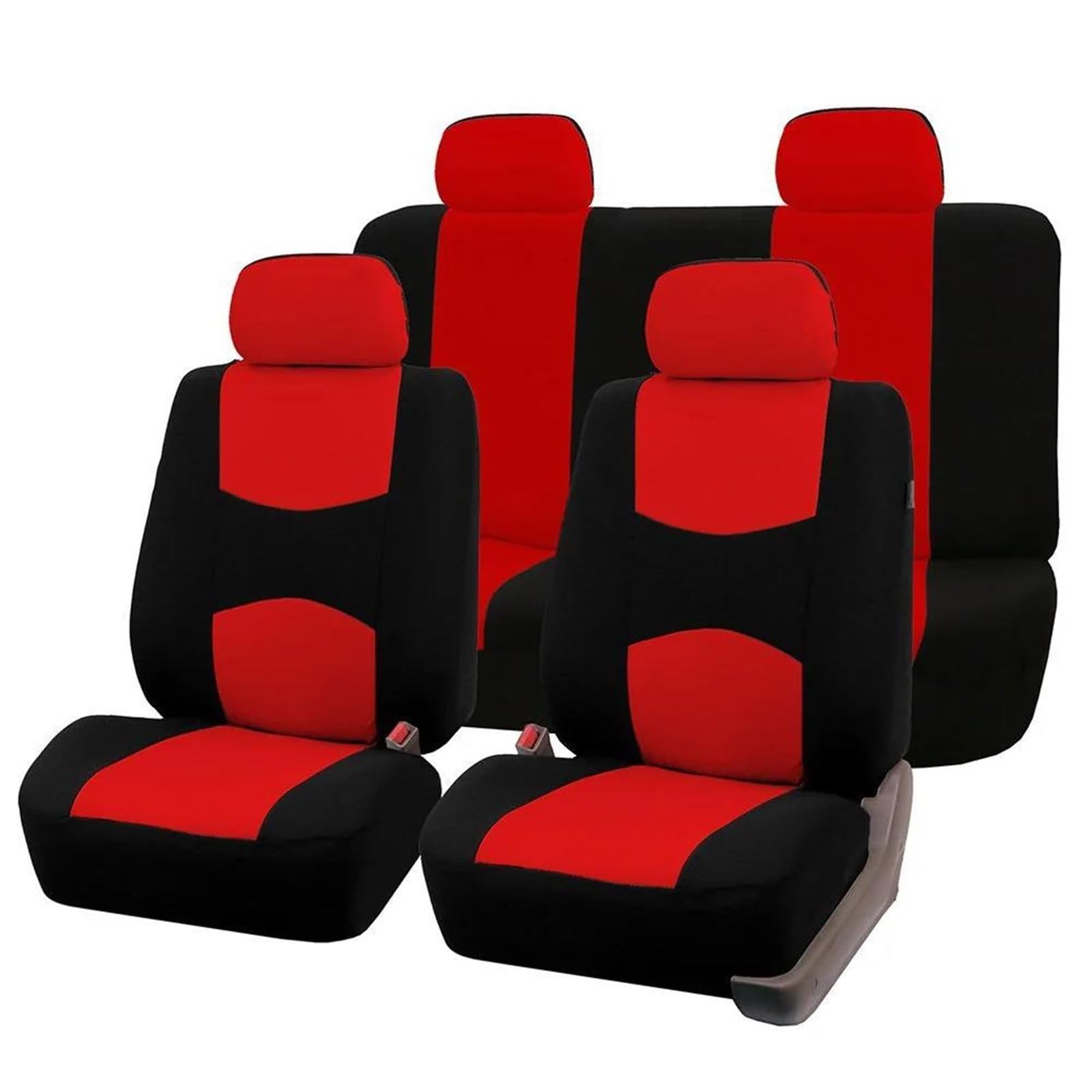 Générique Ensemble Housses Siège Auto Housse siège Voiture Coussins Coussin pour Ford pour Edge pour Mondeo pour Ecosport pour Focus pour Fiesta pour kuga | Rouge