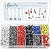 Price comparison product image Sopoby Crimping Pliers Wire end Ferrule Set, Wire end Pliers with 1800 Pieces of Cable lugs Tool Kit 0.5-10mm² for Insulated, Uninsulated Wire Rope Ratchet Cable lugs