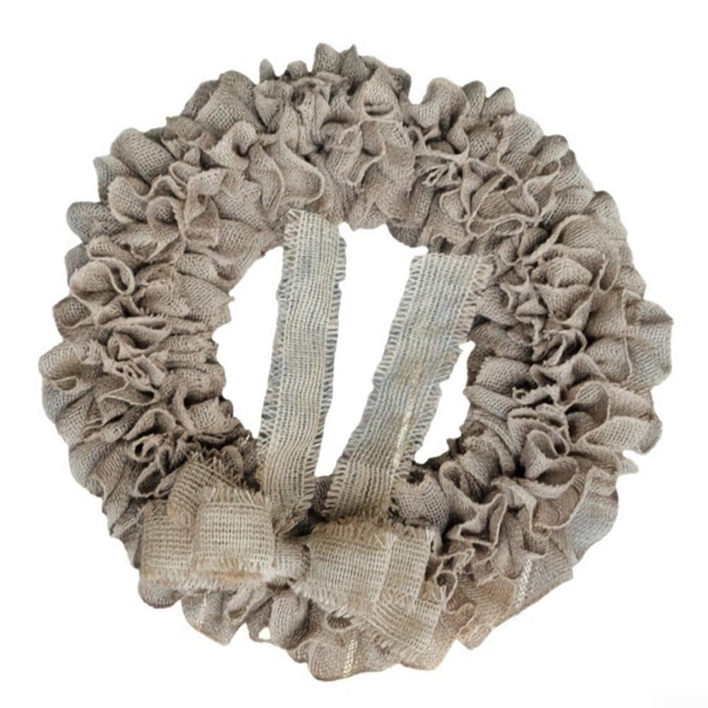 para corona de Lino Natural con Plisado Único para corona de