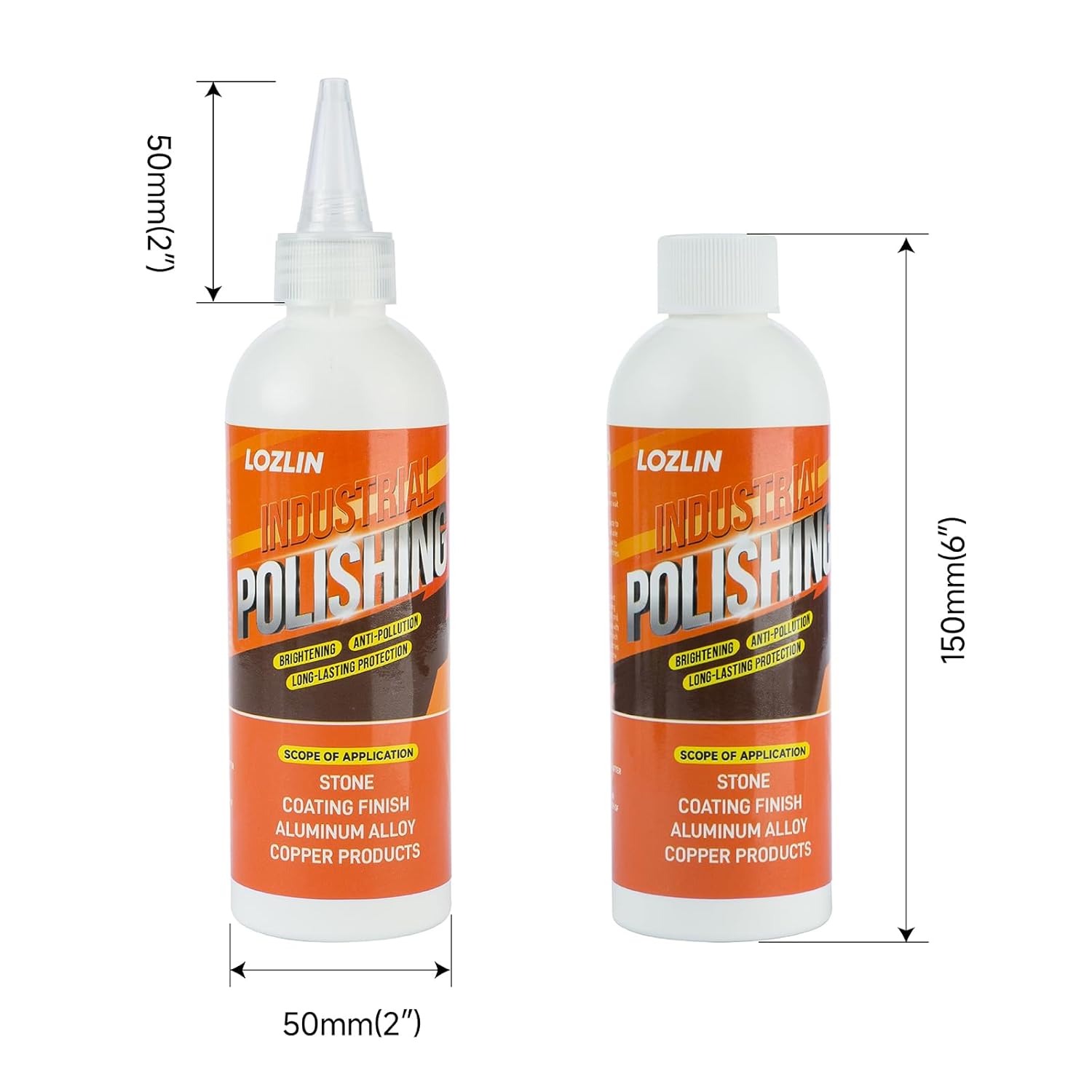 LOZLIN Polishing Paste, Granite Marble Quartz Countertop Scratch Remover, Stainless Steel Metal Repair Cream, High Gloss Mirror Finish for Home Stone Surface Renovation Care
