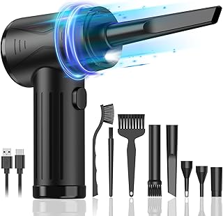 Compressed-air-dusters-electric-duster-100000RPM- air Blower for Computer - No Compressed air can - Replace Canned air dusters -Keyboard Cleaner - pc air dusters - Compressed air Electric 7600mAh