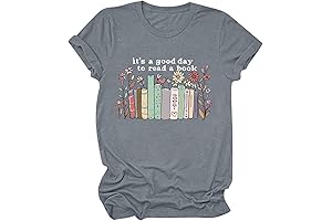 It's a Good Day to Read a Book Shirts for Women Funny...