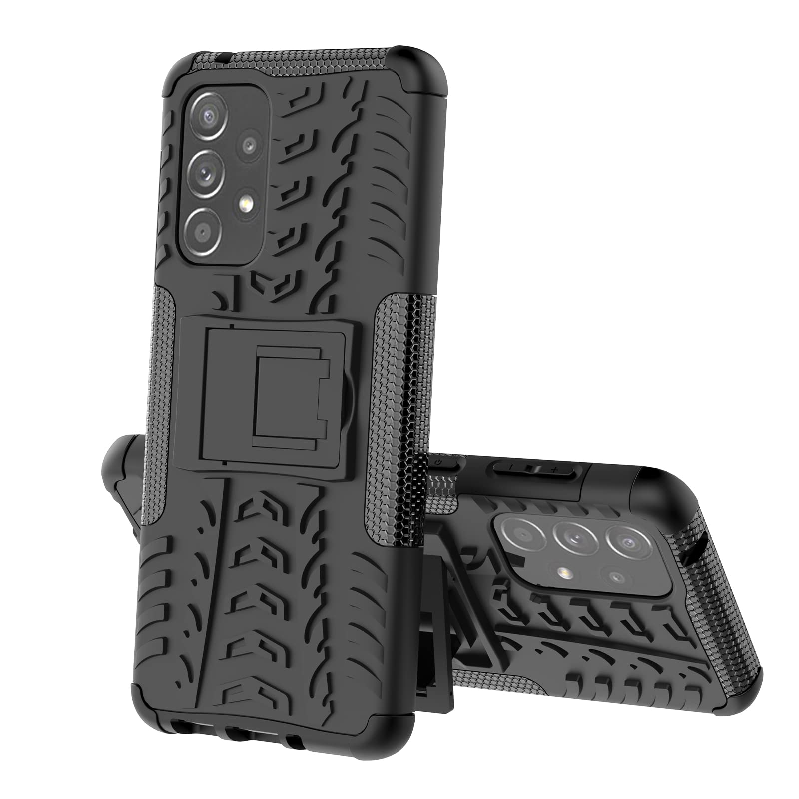 Lustree Armor Shock Proof Case Cover with Back Stand for Samsung Galaxy A73 5G- (Black) (B0BCJW9YQD) Amazon Price History, Amazon Price Tracker