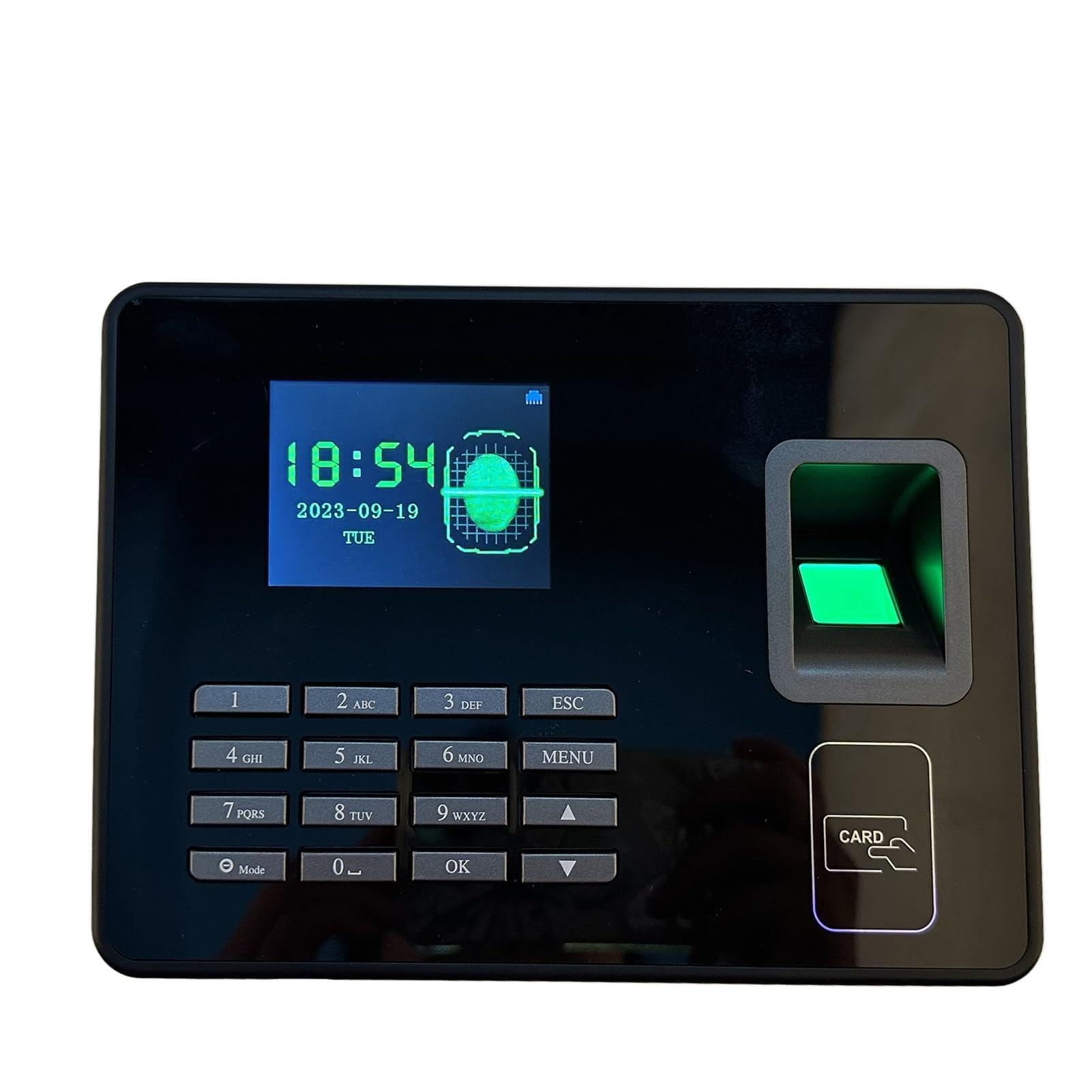 Pongnas Máquina Biométrica de Asistencia de Empleados con Lector de Huellas Dactilares para Mayor Seguridad y Eficiencia (Enchufe de la UE)