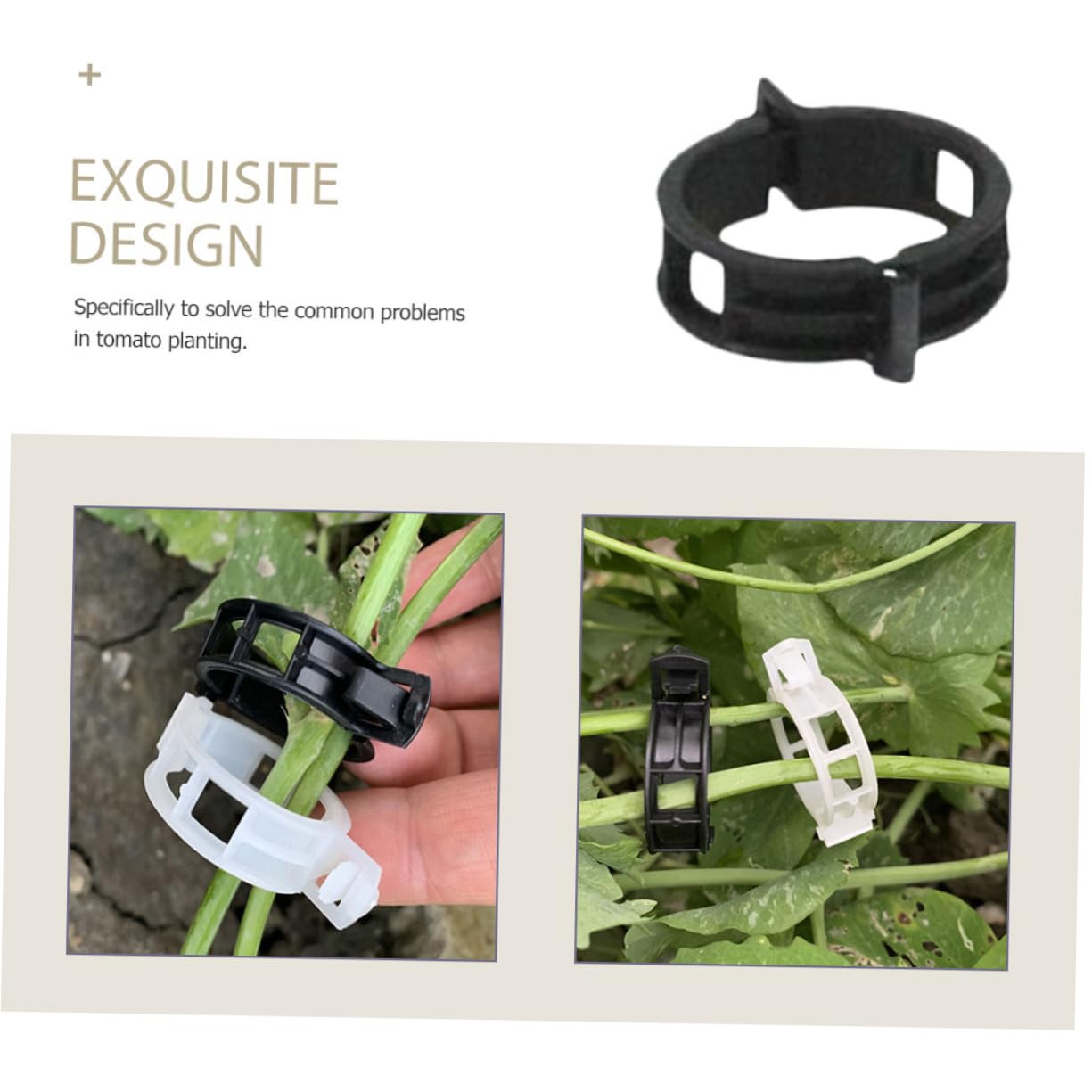 TOYANDONA 500stücke Pflanzenstützclips Für Tomaten Einstellbare Kunststoffklemmen Unterstützung Von Gartenpflanzen Für Und Blumen