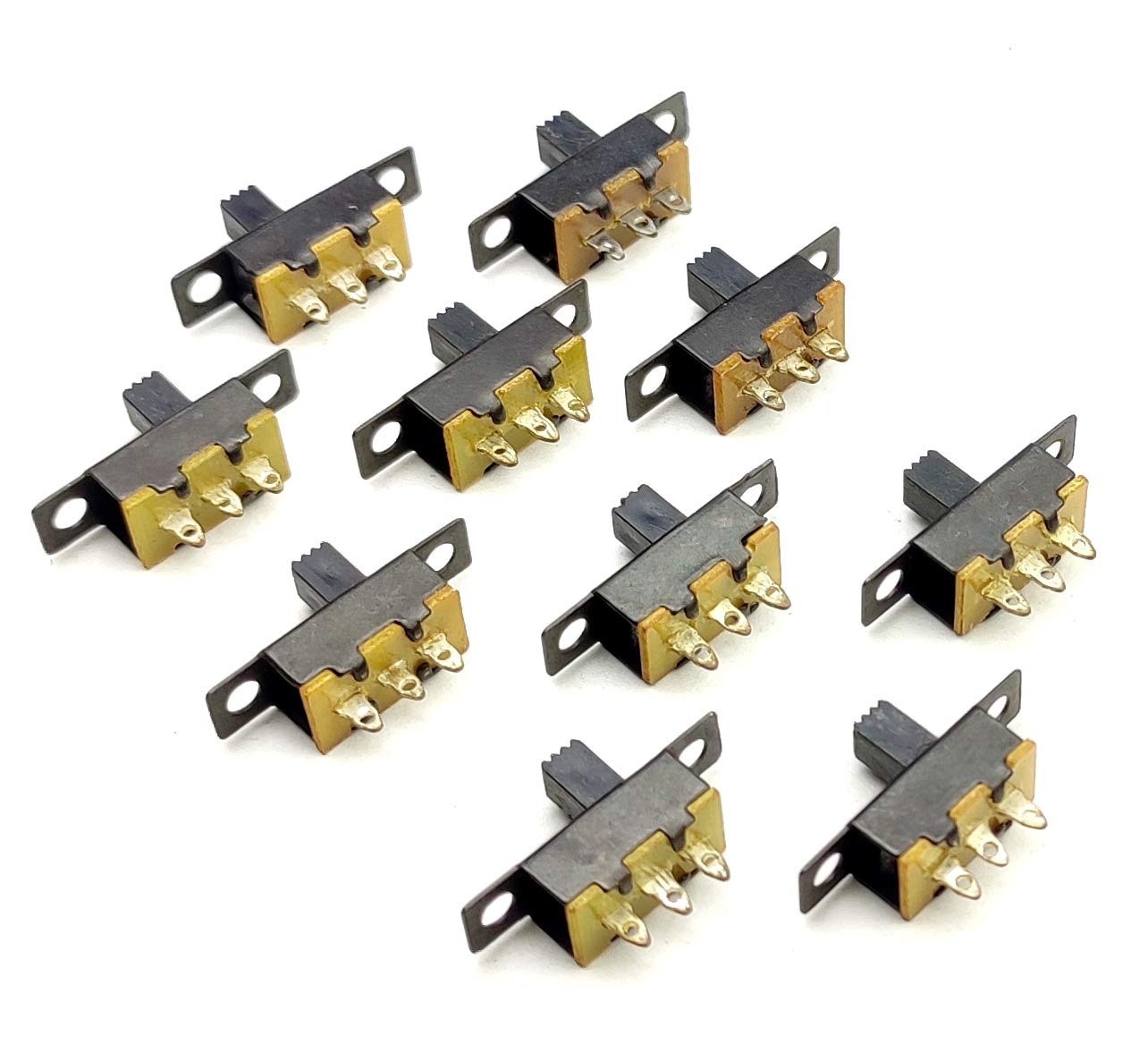 AVS COMPONENTS Spdt on-off 3 Pin 2 Position Slide Switch Mini Micro Switch Pack Of 10 Pcs-picture-22