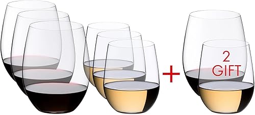 Miniatura 7 de Riedel O Mixed Cabernet/ViognierTumbler, juego de 6 más 2 vasos adicionales