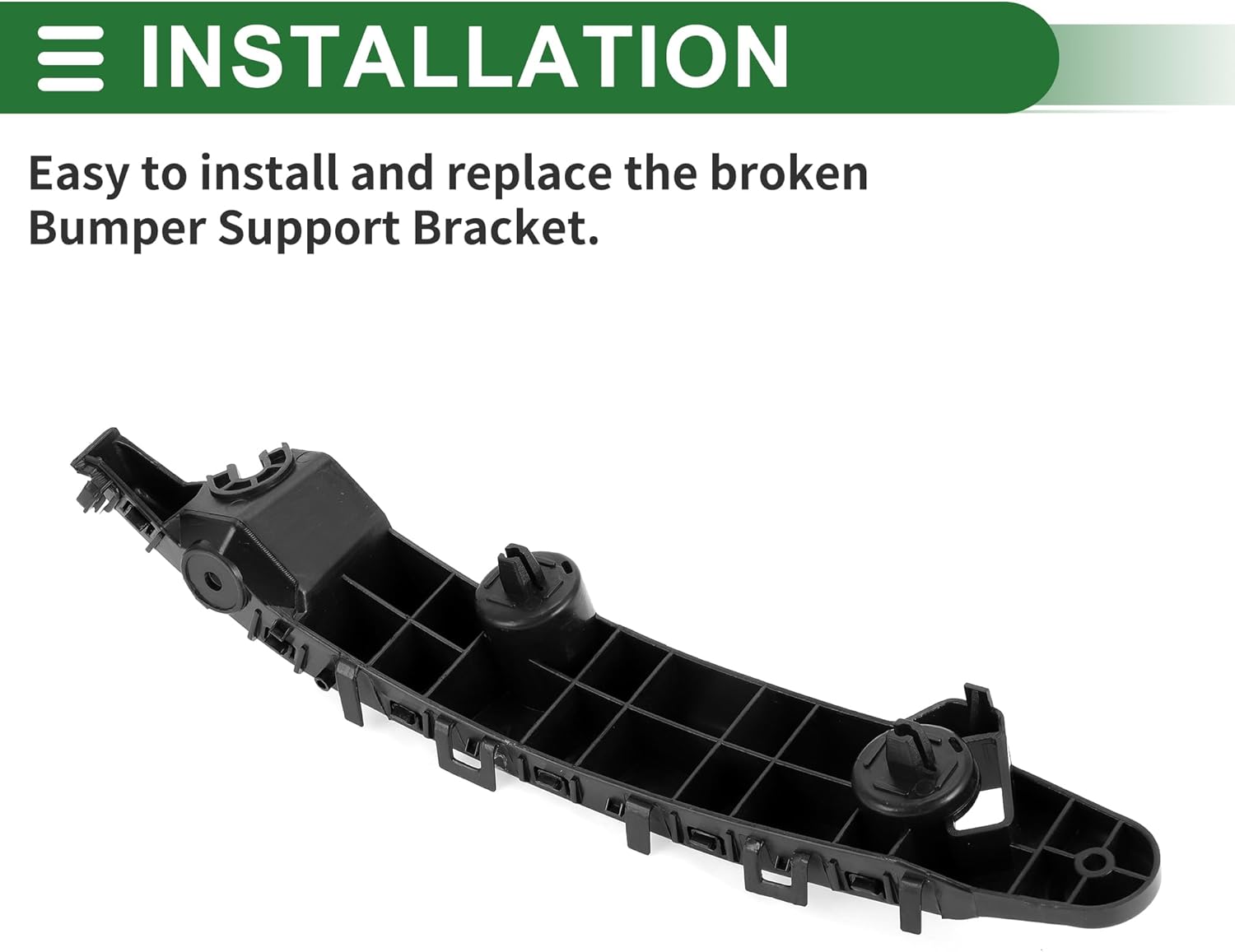 Motoforti Bumper Support Bracket, Left Side Front Bumper Retainer Bracket Hold Mount, for Nissan Juke 2015-2019, ABS, No.62223BV80A, Black, 1pc