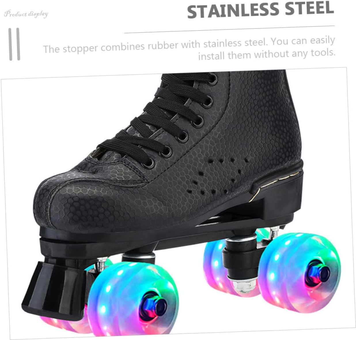 3pairs Adjustable Height Toe Stops Easy Install Skate Protection Replacement Parts for Skating Protective Gear
