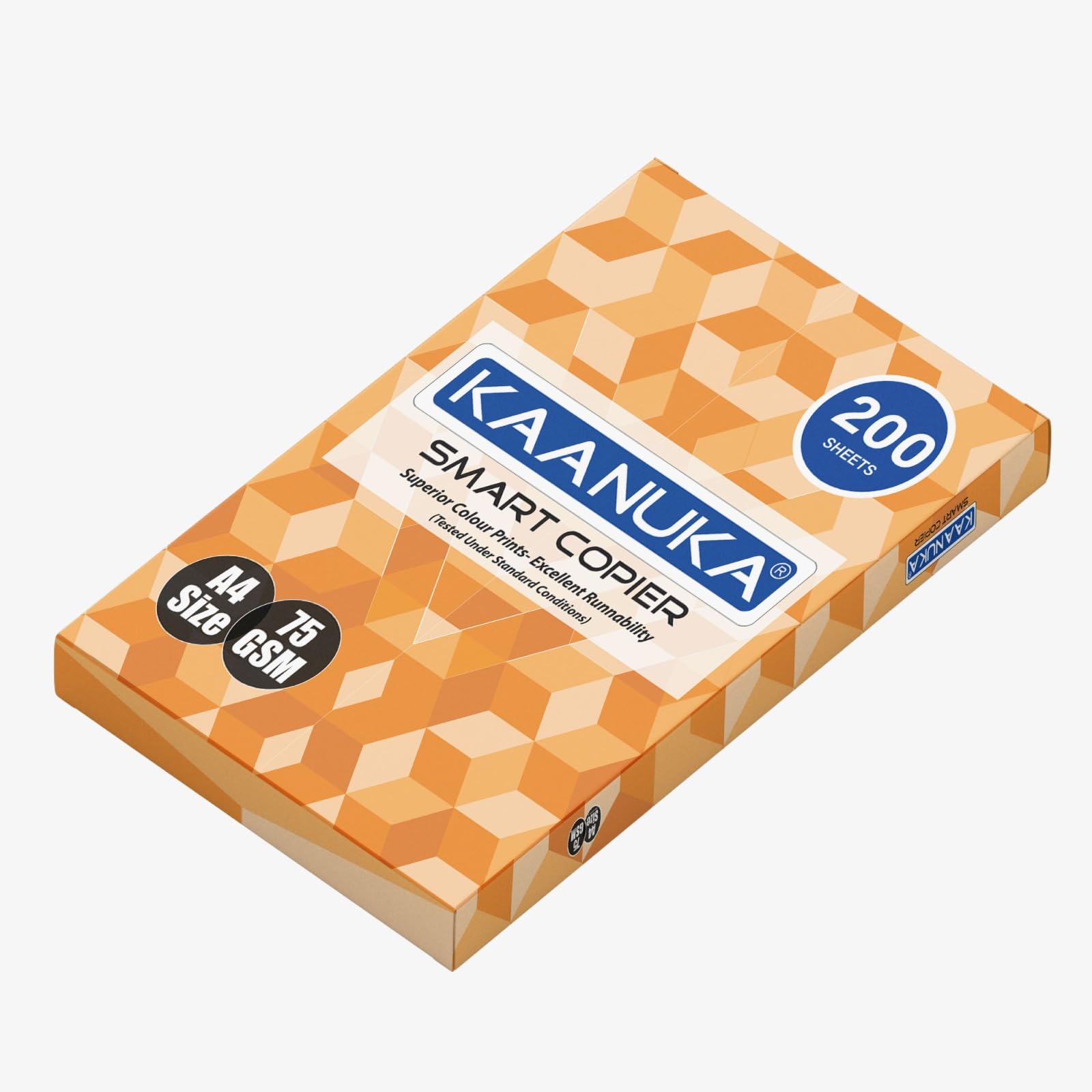 Kaanuka Smart Copier Paper Bundle A4 White Sheet Paper Write, Draw, Print, File For Home Office School College Project Multipurpose (75 GSM)(200 Sheets)