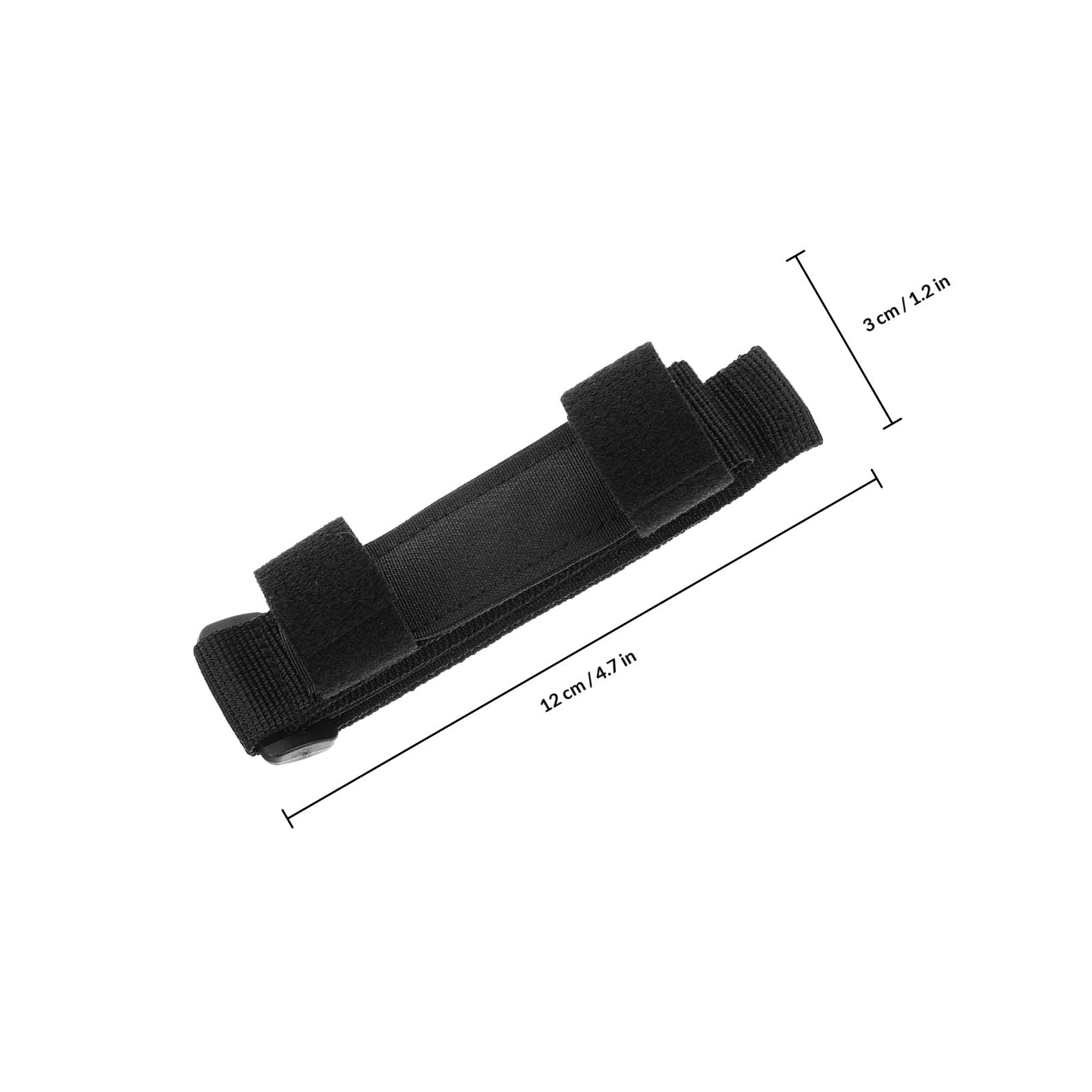 Manchette Ajustable en Nylon Noir pour Ustensiles et Brosses à Dents, Élasticité pour Personnes à Mobilité Réduite Lors de Diverses Occasions