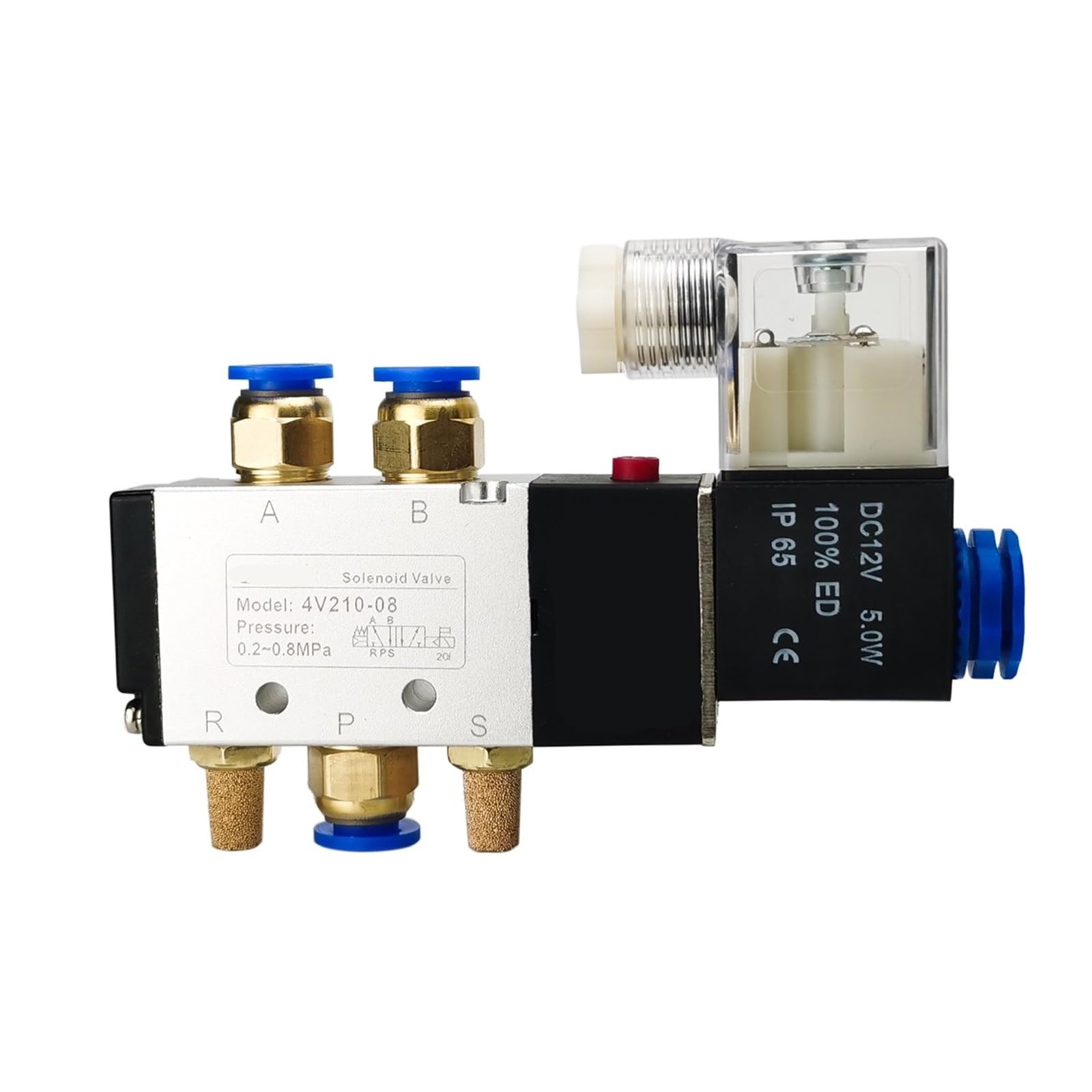 Distributeur 4V210-08 électrovanne pneumatique 5/2 pour commande de gaz