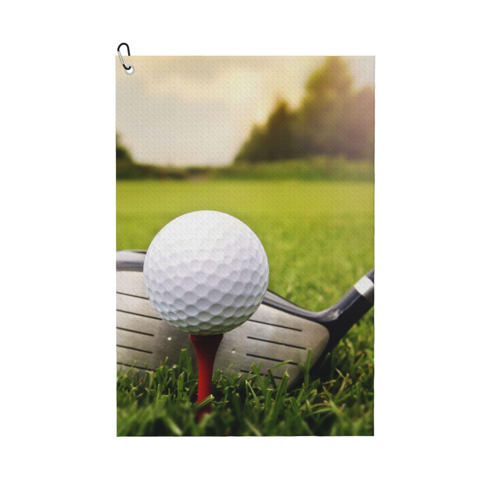 Hnnkloy Golfer, 16x24 in Portable Waffle Golf Towels with Carabiner Clip for Golf Bag