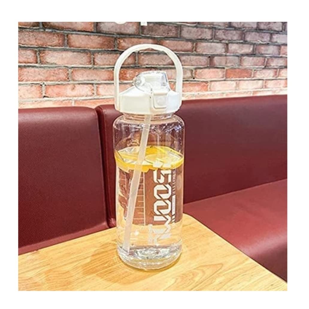 Gourdes d'eau Gourde Bouteille d'eau Bouteille D'eau De Grande Capacité 1.5L 2.0L 3.8L Avec Poignée Bouteilles De Gymnastique En Plein Air Fitness Sports Sans BPA Mignon Cruche Flacon Transparent Gour