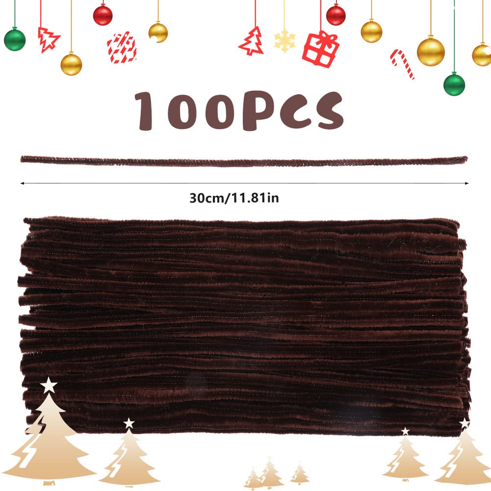 Juego De Limpiapipas De 100 Piezas, Tallo De Marrón