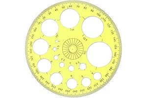 Circle Template 360 Protractor Round Stencil