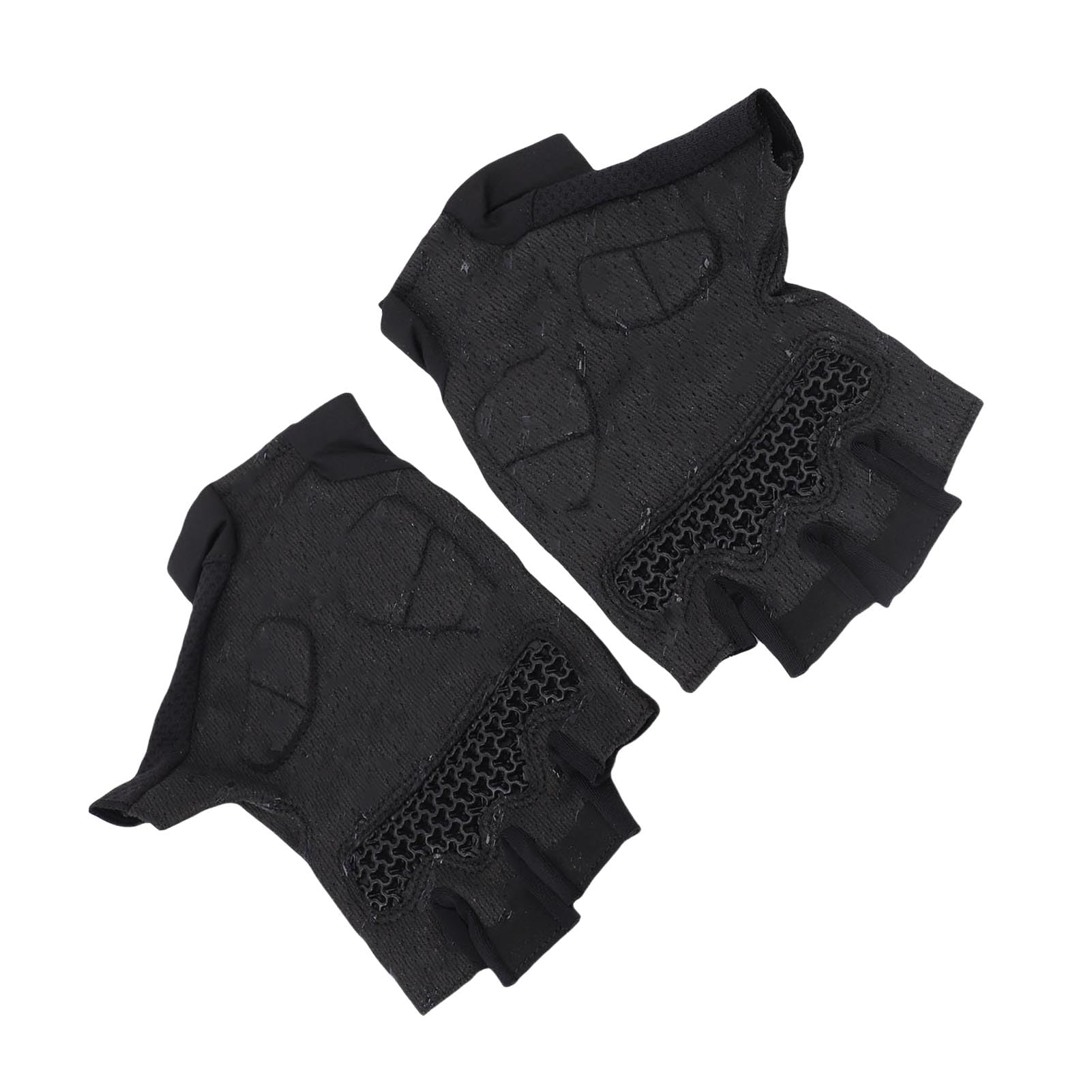 Changor de Ciclismo de Medio Dedo, Transpirables y Cómodos, Diseño Que Absorbe los Golpes para Ciclismo de Carretera, Unisex, Seda de Leche, 1 par