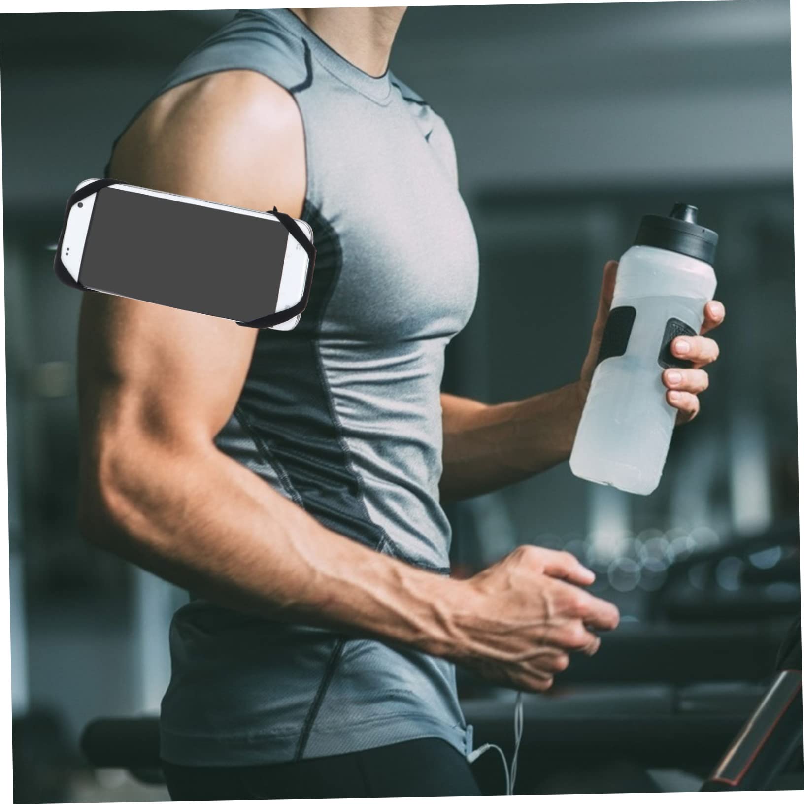 SHINEOFI 3 Set Smartphone Braccio e Rimovibile Marsupio Sportivo per Allenamenti e Attività Nero Adatta per Sport