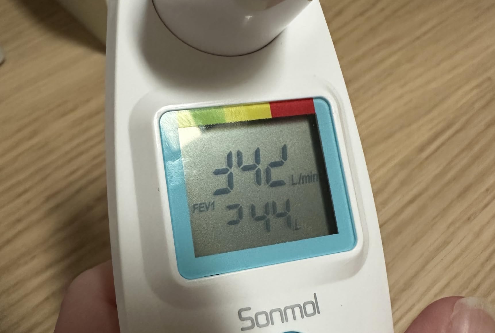 Sonmol Digital Peak Flow Meter Spirometer Asthma COPD for Adult Kids ...