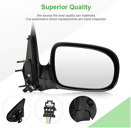 Miniatura 2 de SCITOO Espejo lateral derecho del pasajero, espejo retrovisor lateral convexo para Chevy VENTURE MONTANA 2005-2007 para Chevy UPLANDER Control de