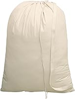 Vista 1 de Bolsas de lavandería Bolsa de almacenamiento Correa larga de algodón de lona resistente con cierre de cordón Bolsa de viaje para ropa sucia