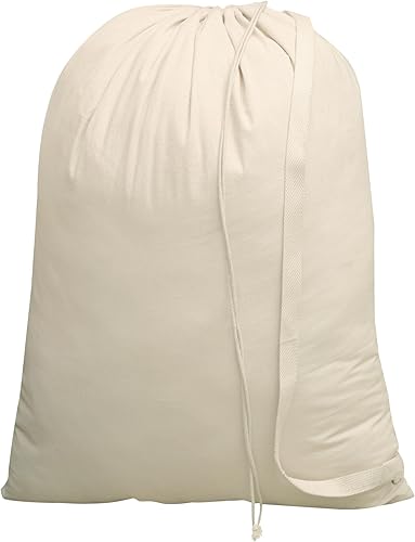 Bolsas de lavandería  Bolsa de almacenamiento  Correa larga de algodón de lona resistente con cierre de cordón  Bolsa de viaje para ropa sucia