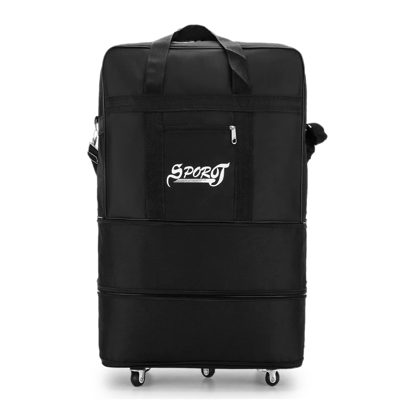 ArtueRolling Wheeled Suitcase, Expandable Suitcase Bag Foldable Rolling Luggage Bag For Travel Business